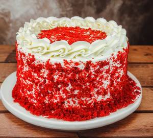 Eggless classic red velvat cake