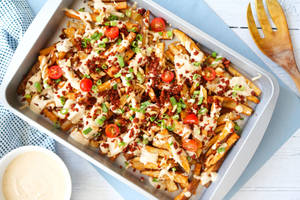 Chicken cheezy fries 