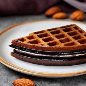 Brownie Roasted Almond Waffle