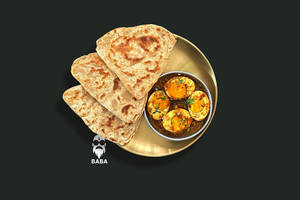 Egg Tawa Masala With 3 Paratha