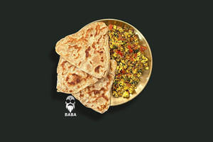 Paneer Bhurji With 3 Layered Paratha
