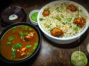 Chicken Manchurian Rice 