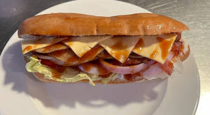 Bacon And Salami Sandwich