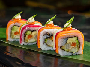 Rainbow Sushi Roll [veg]