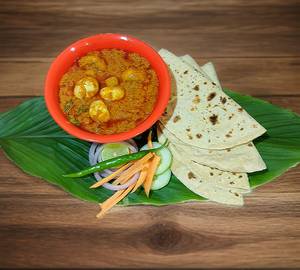 Mushroom Masala+ 4 Tawa Roti