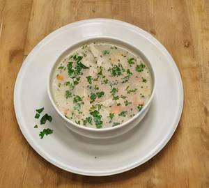 Chicken Burnt Garlic Soup