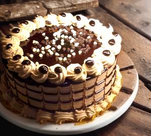 White Choco Chips Eggless Cake