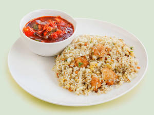 Chicken Fried Rice And Chilli Chicken