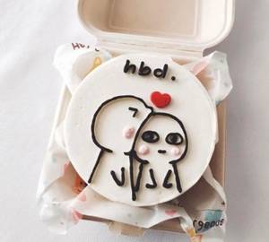 Cute Vanilla Bento Cake