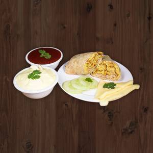 Veg cheese falafel roll