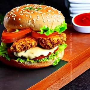 Chicken spicy grilled burger