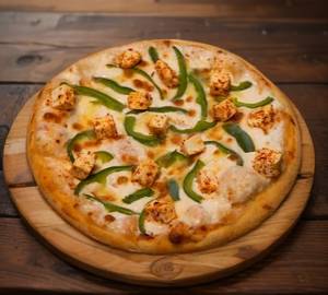 Paneer and capsicum pizza