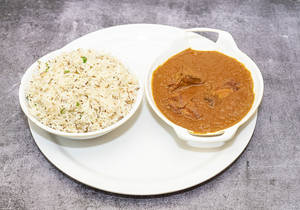 Jeera Rice With Chicken Masala
