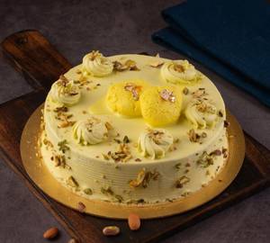 Sweet Round Rasmalai Cake