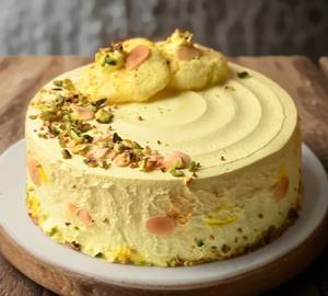 Birthday Anniversary Special Rasmalai Pista Cake