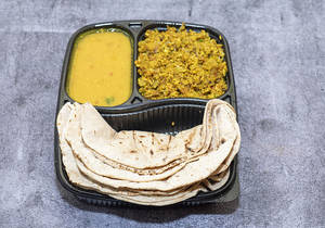 5 Pc Roti + Egg Burzi + Dal