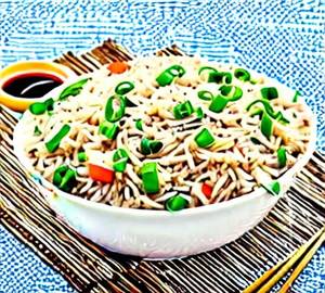 Chilli garlic fried rice [chicken]