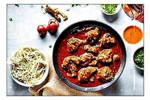 Chicken In Hot Garlic Sauce Gravy