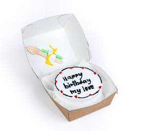 Love Blueberry Bento Cake