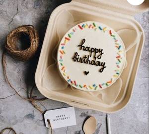 Eggless Bento Cake Vanilla