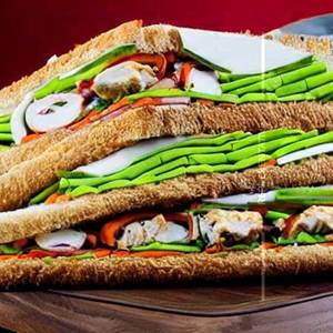 Chicken foot long sandwich