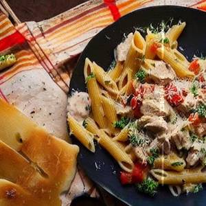 Chicken Penne In Alfredo Sauce