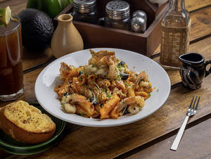 Penne With Prawns In Red Sauce Pasta