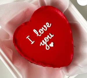 Heart Shape Red Velvet Bento Cake