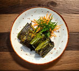 Balinese Spices Grilled Fish In Banana Leaf