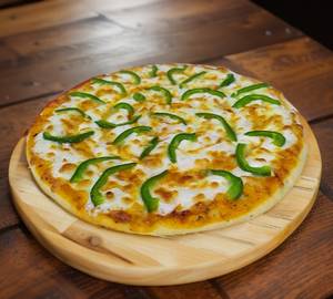 Cheese and capsicum pizza