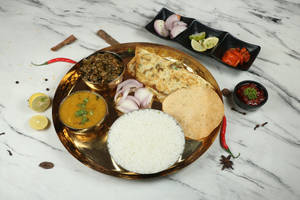 Dal Rice Omlette Chapati