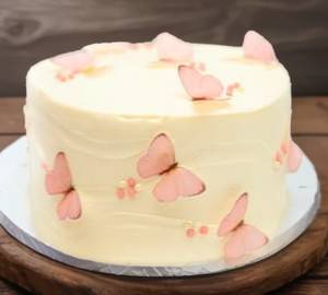 Premium Rasmalai Birthday Butterfly Cake