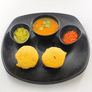 double batata vada sambhar