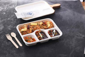 Egg Schezwan Rice + Chicken Chilli Bean Sauce + Kimchi Salad