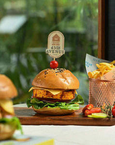 Grilled Cottage Cheese Peri Peri Burger