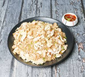 Egg Chicken Prawn Schezwan Rice