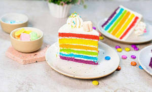 Rainbow Italian Cream Cake