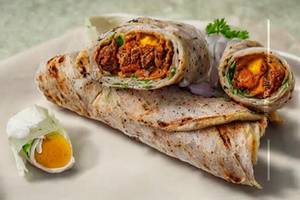 Double Egg Double Mutton Roll