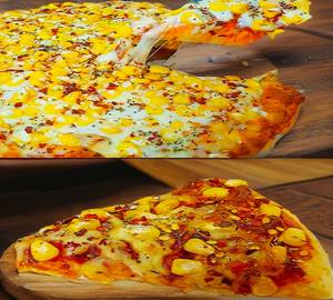 Corn cheese pizza