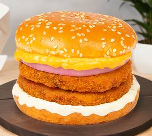 Double tikki burger (cheese slice)
