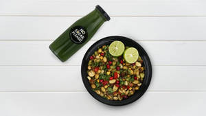 Roasted Peanut & Grams Chaat And Heat Killer Mint Lemonade