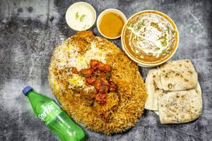 Chicken Biryani [250Gm] + 2 Rumali + Coke