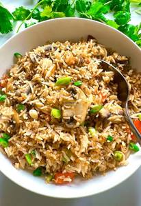 Mushroom Schezwan Rice