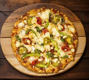 Hot To Hell Pizza (With Double Cheese)