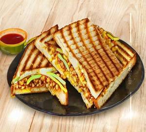 Paneer cheese chilli toast sandwich 