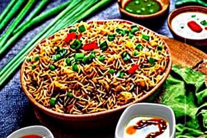 Veg Manchurian Fried Rice