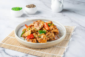 Green And Red Pepper Chicken