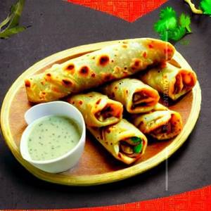 Kolhapuri Special Veg Roll                       