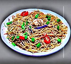 Schezwan chicken noodles