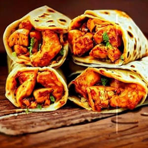 BBQ Chicken Kathi Rolls